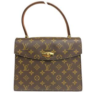 Authentic Louis Vuitton Malesherbes Handbag Monogram Mini Tote Bag jp490-021626